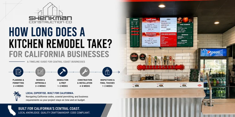 commercial kitchen remodel permits in Nipomo California