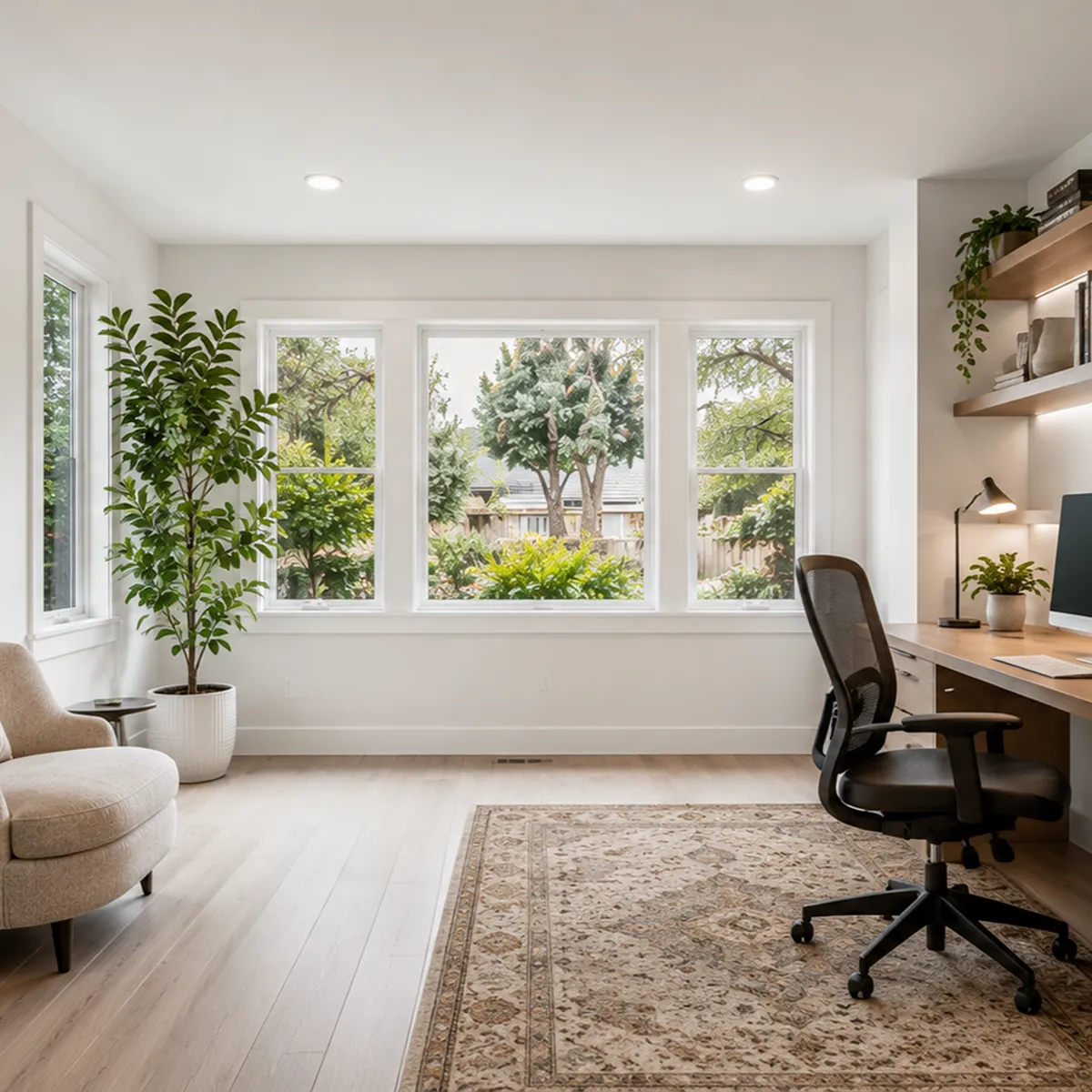 Converting a garage to living space.