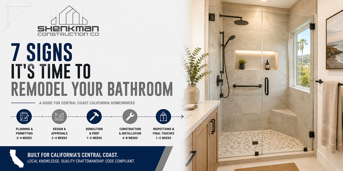 signs you need bathroom remodel Santa Maria